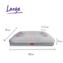 KAZOO WOMBAT BED GREY LARGE