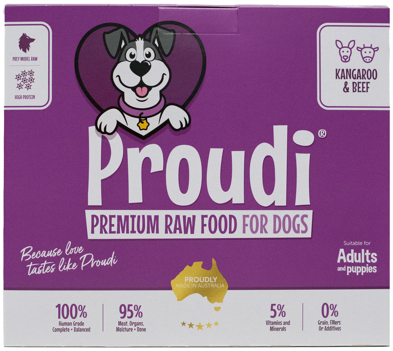 Australian made human grade Kangaroo and Beef for dogs