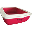 SCREAM RECTANGLE LITTER TRAY PINK