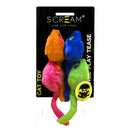 SCREAM MULTI COLOURED MICE 4PK