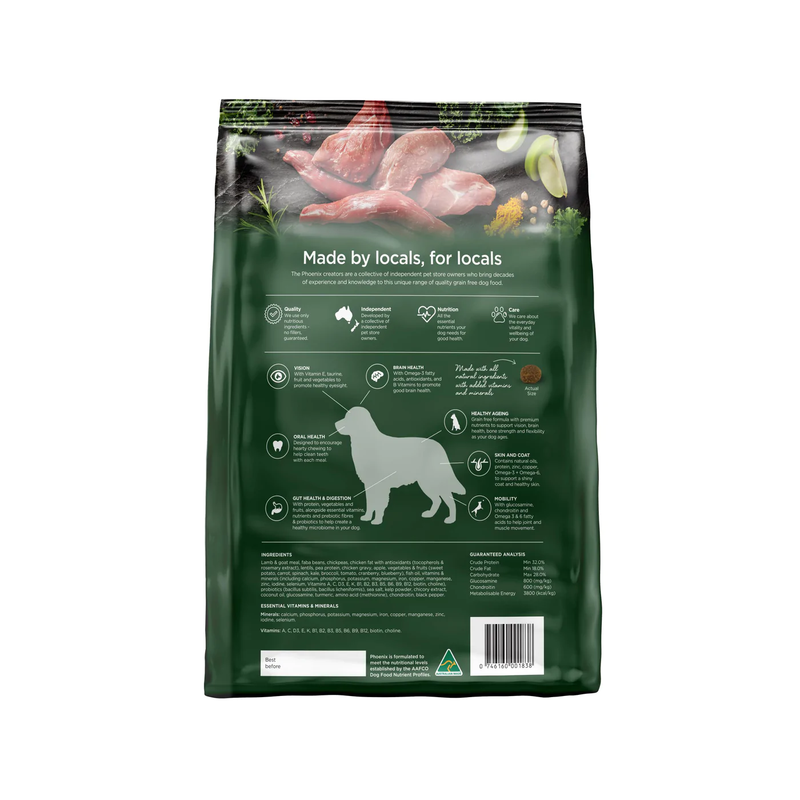 Goat and lamb kibble