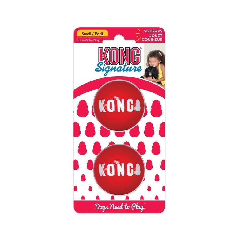 KONG SIGNATURE BALL SMALL 2PK