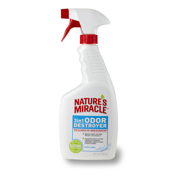 NATURES MIRACLE 3IN1 ODOUR DESTROYER LINEN 709ML