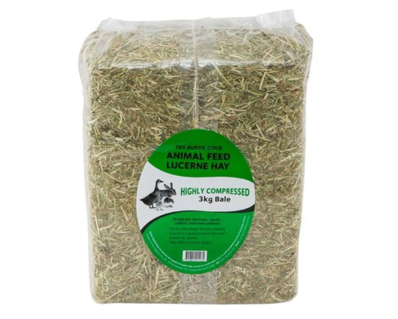 BREEDERS CHOICE SEEDS SMALL ANIMAL BEDDING LUCERNE HAY 3KG