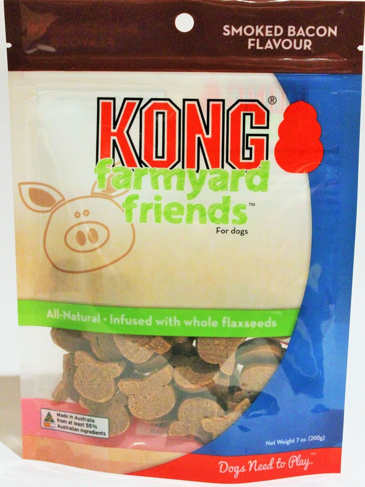 KONG FARMYARD FRIENDS TREATS 200G BACON