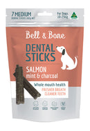 BELL & BONE DENTAL STICKS SALMON, MINT & CHARCOAL MEDIUM 182G