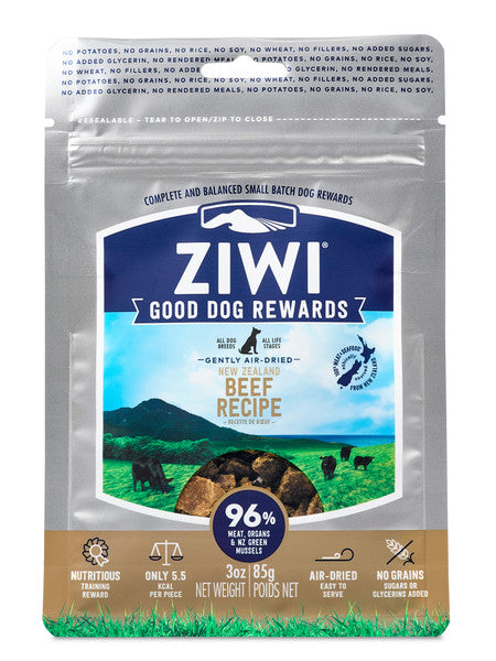 ZIWI PEAK GOOD DOG REWARDS BEEF 85GM