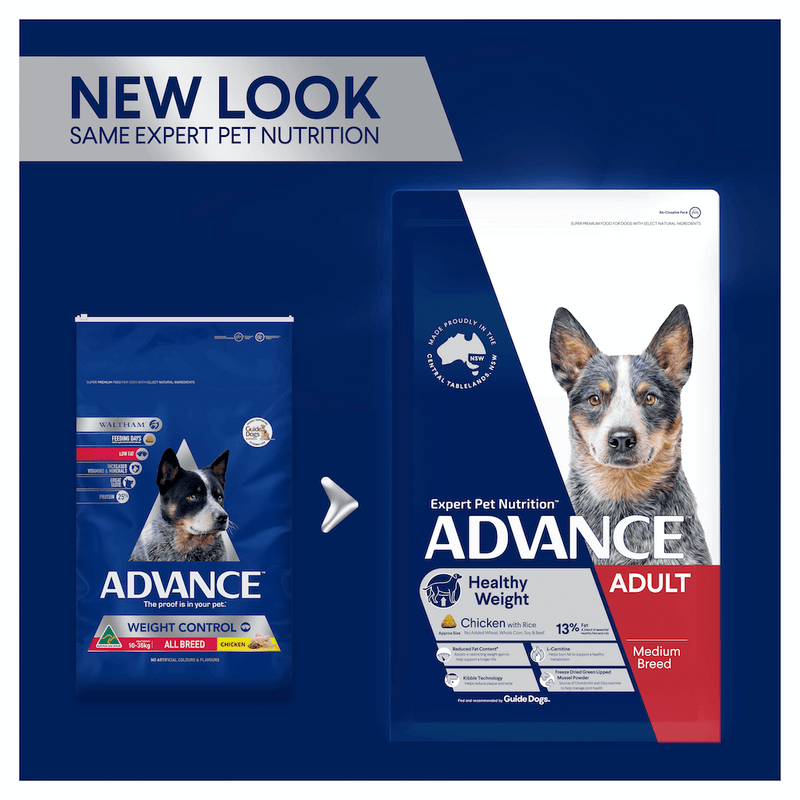 Advance healthy weight for medium dogs