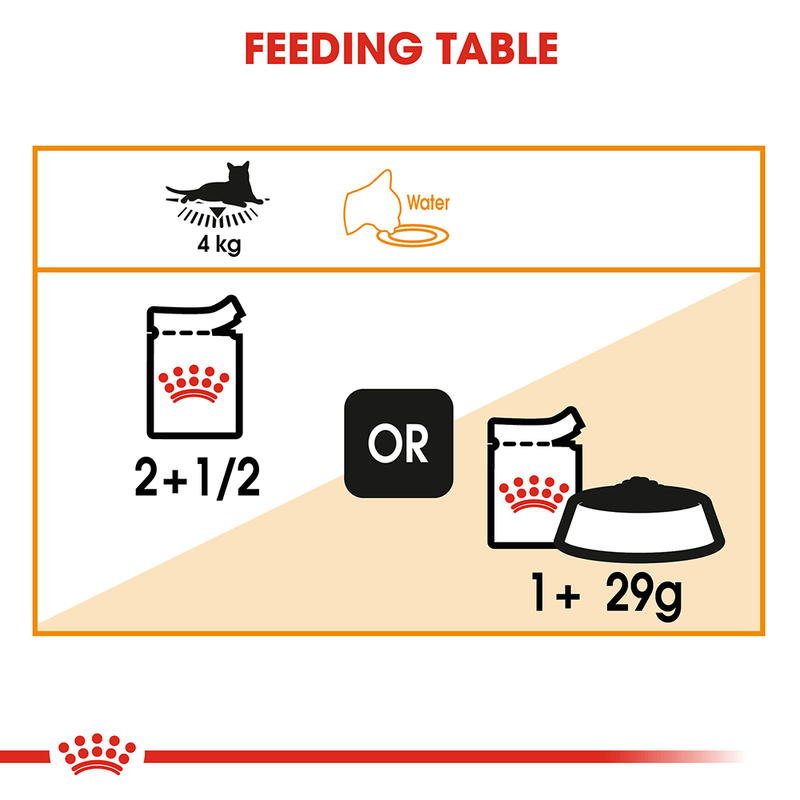 Feeding table for cats