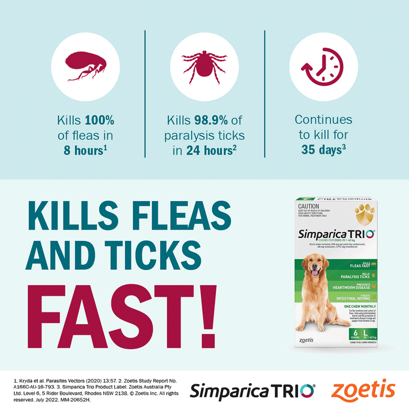 Simparica flea and tick prevention